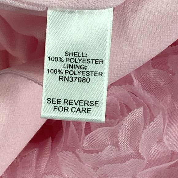 CATO 3D Rose Petal Mesh Midi Skirt Sz M Pink Elegant Fairy Goth Barbie Romantic - Picture 14 of 14